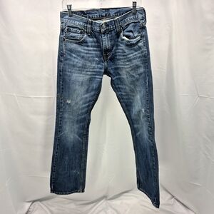 Classic Levi's 527 Slim Bootcut Jeans 30X30 Measured Distressed Woman's Workwear